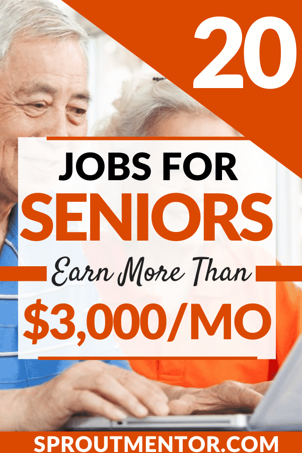 Jobs for seniors Sproutmentor Pinterest Pin