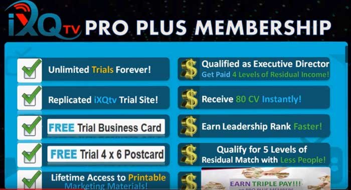 Ixqtv reviews-Pro-Plus-Membership-Benefits