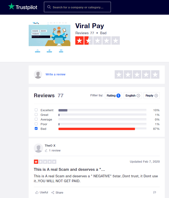 Viral-Pay-Trust-Pilot-Reviews