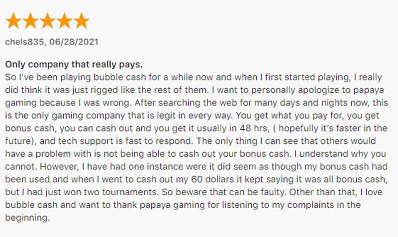 Bubble-Cash-Review--Payment-evidence