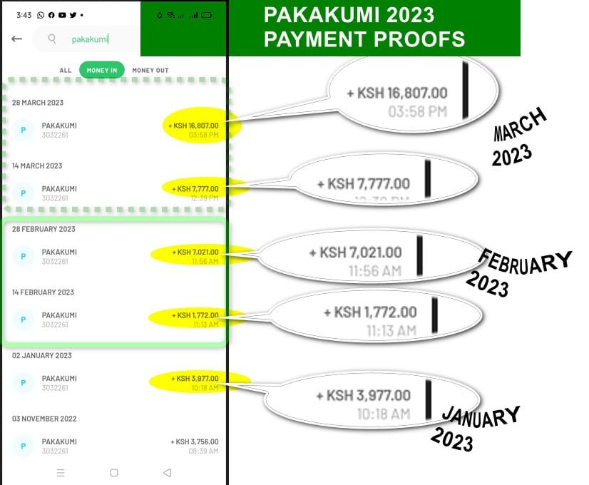 PAKAKUMI 2023 PAYMENT PROOFS HILDAH